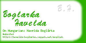 boglarka havelda business card
